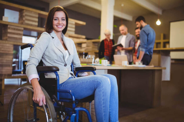 tenant with disability in her apartment